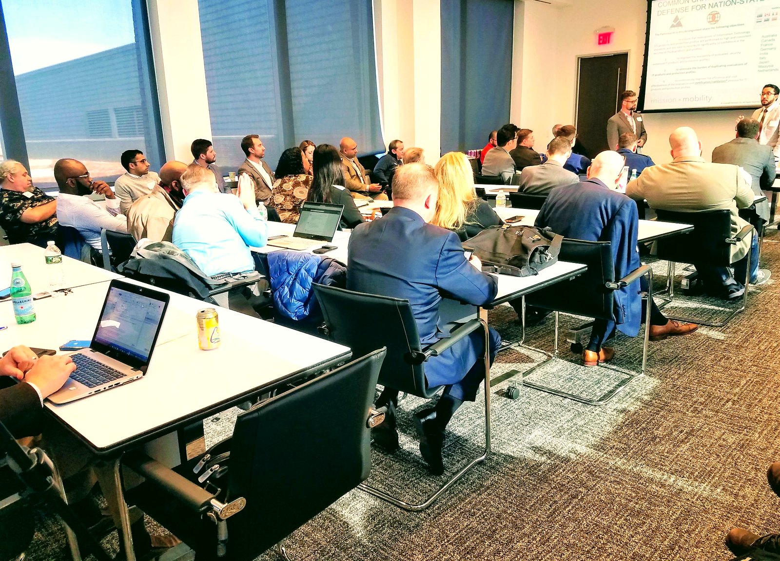 Emerging Tech briefing a professional audience